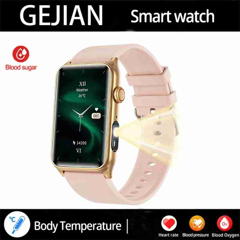 2025 New Smart Watch Blood Glucose Blood Oxygen Body Temperature Men Smartwatch Heart Rate Health Monitoring Women Smart Watches