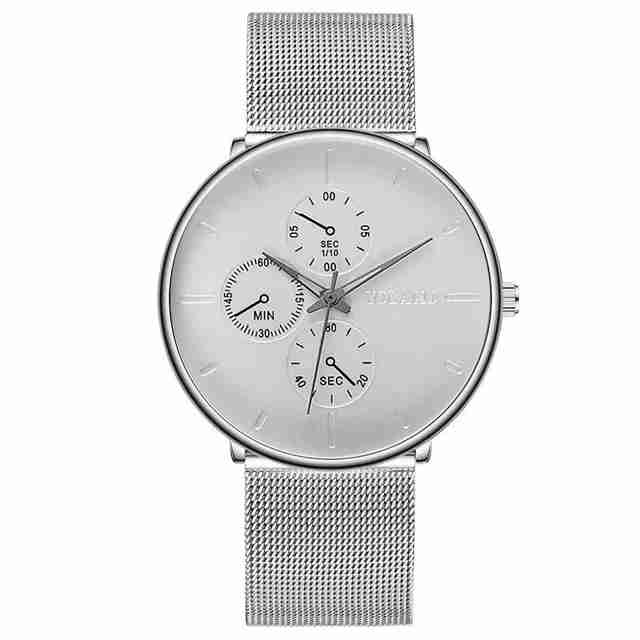 2025 Mens Luxury Watches for Men Business Casual Ultra Thin Clock Male Stainless Steel Mesh Belt Quartz Watch relogio masculino