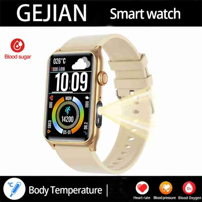 2025 New Smart Watch Blood Glucose Blood Oxygen Body Temperature Men Smartwatch Heart Rate Health Monitoring Women Smart Watches