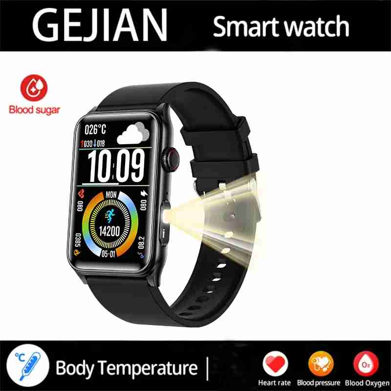 2025 New Smart Watch Blood Glucose Blood Oxygen Body Temperature Men Smartwatch Heart Rate Health Monitoring Women Smart Watches