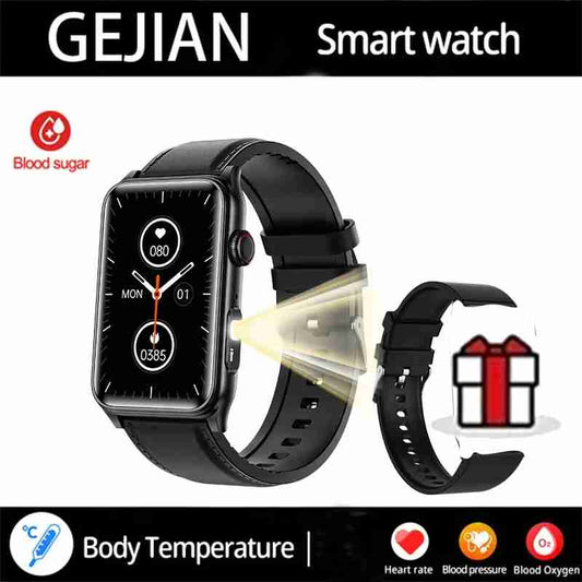 2025 New Smart Watch Blood Glucose Blood Oxygen Body Temperature Men Smartwatch Heart Rate Health Monitoring Women Smart Watches